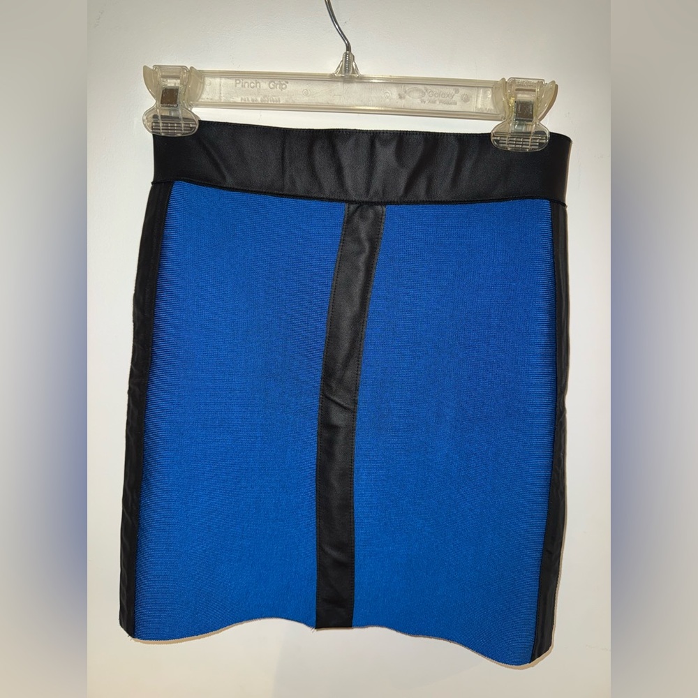 Elegant Blue and Black Women's Skirt